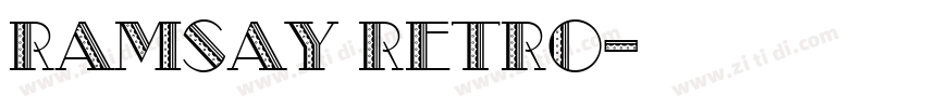 Ramsay Retro字体转换